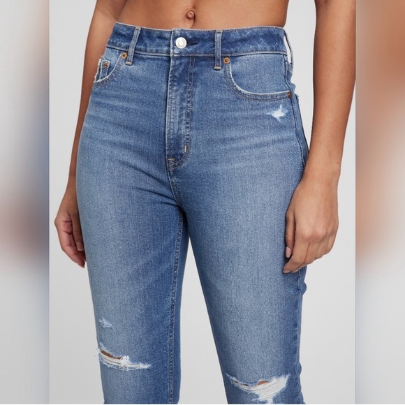 GAP Vintage Slim Sky High | 29-8R | Medium Destructed - Picture 2 of 9